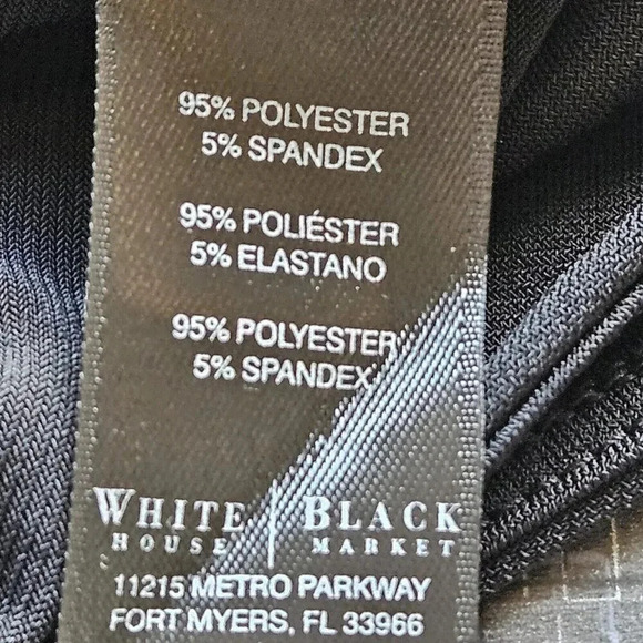 White House Black Market Black Halter Top Blouse Sleeveless Size X Small WHBM XS - Picture 9 of 9